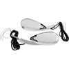 Custom Dynamics #CD-MIR-PLUG-C - Mirrors - Side View - with LED Turn Signal - Chrome - Pair