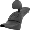 Saddlemen #818-30-187BR - Roadsofa™ Seat - with Backrest - Black/Black Stitching - FXBB/FXST '18-'24
