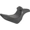 Saddlemen #SC81829DB0 - Pro Series SDC Performance Seat - w/ Backrest - Lattice Stitch/Lumbar Gripper - FL/FX '18-'24