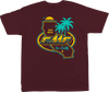 Golden Stay T-Shirt - Maroon - Medium - Lutzka's Garage