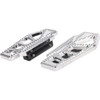 Thrashin Supply CO. #TSC-2217-3-BR - Apex Mini Floorboards - Passenger - Chrome