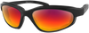 Fat Boy Sunglasses - Matte Black - Purple/Red Revo - Lutzka's Garage