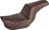 Step Up Seat - Lattice Stitched - Brown - FXD