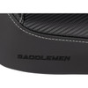 Saddlemen #896-04-0042 - Dominator Solo Seat - w/o Backrest- Black w/ Gray Stitching - FXD/WG '96-'03