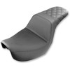 Saddlemen #806-04-173 - Step-Up Seat - Rear Lattice Stitched - Black - Dyna
