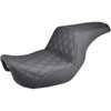 Saddlemen #806-04-172 - Step-Up Seat - Front Lattice Stitch - Black - Dyna