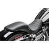 LE Pera #LK-512TRKPT - Daytona Sport Seat - Flat Track Stitch - Black - Dyna '06-'17