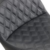 Saddlemen #806-04-030LS - Explorer Seat - With Backrest - Lattice Stitched - Black - FXD