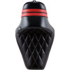 LE Pera #LK-416DMRED - Stubs Spoiler Seat - Diamond - Black w/ Red Stripes - XL '04-'23