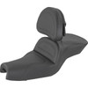 Saddlemen #807-03-030 - Seat - Explorer™ - With Backrest - Stitched - Black - XL '04-'20