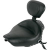 Mustang #79439 - Wide Solo Seat - With Backrest - Black - Studded w/ Concho - XL '04-'20