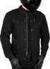 Thrashin #TMJ-10-09 - Highway v2 Denim Riding Jacket - Black - Medium