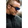 FMF #F-61508-250-01 - Emler Sunglasses - Matte Crystal Smoke - Blue Mirror Lens