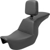 Saddlemen #806-04-194BR - Tour Step-Up Seat - Rider Backrest - Plain - Dyna '06-'17