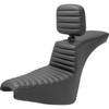 Saddlemen #818-30-191BR - Tour Step-Up Seat - Rider Backrest - Tuck-n-Roll - FXBB/FXST '18-'24