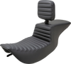 Saddlemen Tour Step-Up Seat - Rider Backrest - Tuck-n-Roll - FLHR/FLHX '97-'07