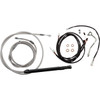 Burly Brand #B30-1313 - Touring Model Control Kit - Gorilla Ape Hanger - 18" - Stainless Steel