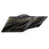 Advanblack Ravager Series Airbrushed Hard Candy Black Gold Flake Stretched Extended Side Cover Pannel for 2014+ Harley Davidson Touring
