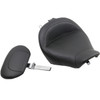 Mustang #79100 - Wide Solo Seat - With Backrest - Vintage - Black - Smooth - Road King '97-'07