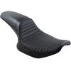 LE Pera #L-541BWPT - Daytona Sport Seat - Basketweave/Pleated - Black - FXR '82-'00