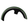 Deep Jade Pearl and Vivid Black 21" REVEAL WRAPPER HUGGER FRONT FENDER FOR '09-'23 HARLEY TOURING