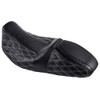Raptor Seat with White Diamond Stitching & Ostrich Leather for 08 up Harley Touring