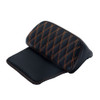 Advanblack Orange Diamond Pattern Stitching Chopped Tour Pack Cushion Razor Backrest Pillow Pad For 2014-2018 Harley Tour-Pak Luggage