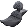 Saddlemen #I14-07-182BRHCT - Heated Roadsofa™ Seat - Lattice Stitch w/ Backrest - Indian
