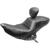Mustang #79664WT - Heated Seat - with Backrest - Diamond - Chief/Chieftan/Roadmaster/Dark Horse '14-'24