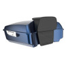 Advanblack Big Blue Pearl Chopped Tour Pack Pad Luggage Trunk For 97-21 Harley Davidson Touring Street Electra Road Glide