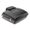 Advanblack Blackened Cayenne Chopped Tour Pack Pad Luggage Trunk For '97-'21 Harley Davidson Touring Street Electra Road Glide