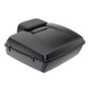 Advanblack Black Pearl Chopped Tour Pack Pad Luggage Trunk For '97-'21 Harley Touring Street Electra Road Glide