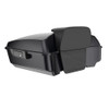 Advanblack Black Pearl Chopped Tour Pack Pad Luggage Trunk For '97-'21 Harley Touring Street Electra Road Glide