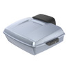 Advanblack Brilliant Silver Chopped Tour Pack Pad Luggage Trunk For '97-'21 Harley Touring Street Electra Road Glide