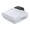 Advanblack Crushed Ice Pearl Chopped Tour Pack Pak Pad  Luggage Trunk For '97-'21 Harley Touring Street Road Glide