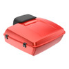 Advanblack Candy Orange Chopped Tour Pack Pad Luggage Trunk For '97-'21 Harley Davidson Touring Street Electra Road Glide