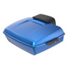 Advanblack Electric Blue Chopped Tour Pack Pad Luggage Trunk For 97-21 Harley Davidson Touring Street Electra Road Glide