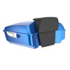 Advanblack Electric Blue Chopped Tour Pack Pad Luggage Trunk For 97-21 Harley Davidson Touring Street Electra Road Glide