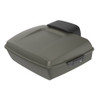 Advanblack Industrial Gray Denim Chopped Tour Pack Pad Luggage Trunk For 1997-2021 Harley Davidson Touring Street Electra Road Glide