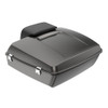 Advanblack Silver Flux Chopped Tour Pack Pad Luggage Trunk For '97-'21 Harley Davidson Touring Street Electra Road Glide
