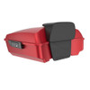 Advanblack Wicked Red Denim Chopped Tour Pack Pad Luggage Trunk For '97-'21 Harley Davidson Touring Street Electra Road Glide
