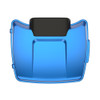 Electric Blue Chopped Tour Pack Pad Luggage Trunk For '97-'23 Harley Touring