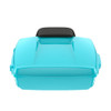 Frosted Teal Chopped Tour Pack Pad Luggage Trunk For '97-'23 Harley Touring