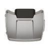 Pewter Denim Chopped Tour Pack Pad Luggage Trunk For '97-'23 Harley Touring