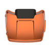 Scorched Orange Chopped Tour Pack Pad Luggage Trunk For '97-'23 Harley Touring