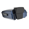 Advanblack Midnight Blue Chopped Tour Pack Pad Luggage Trunk For '97-'20 Harley Davidson Touring Street Electra Road Glide