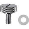 Drag Specialties - Seat Knob - Slotted - Chrome - 1/4"-20