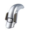Atlas Silver Metallic Dual Cutout Dominator Stretched Rear Fender For 2014+ Harley Davidson Touring Models