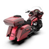 Mysterious Red Sunglo and Velocity Red Sunglo DOMINATOR STRETCHED REAR FENDER FOR 2014+ HARLEY DAVIDSON TOURING