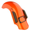 Wicked Orange Pearl Dual Cutout Dominator Stretched Rear Fender For 2014+ Harley Davidson Touring Models